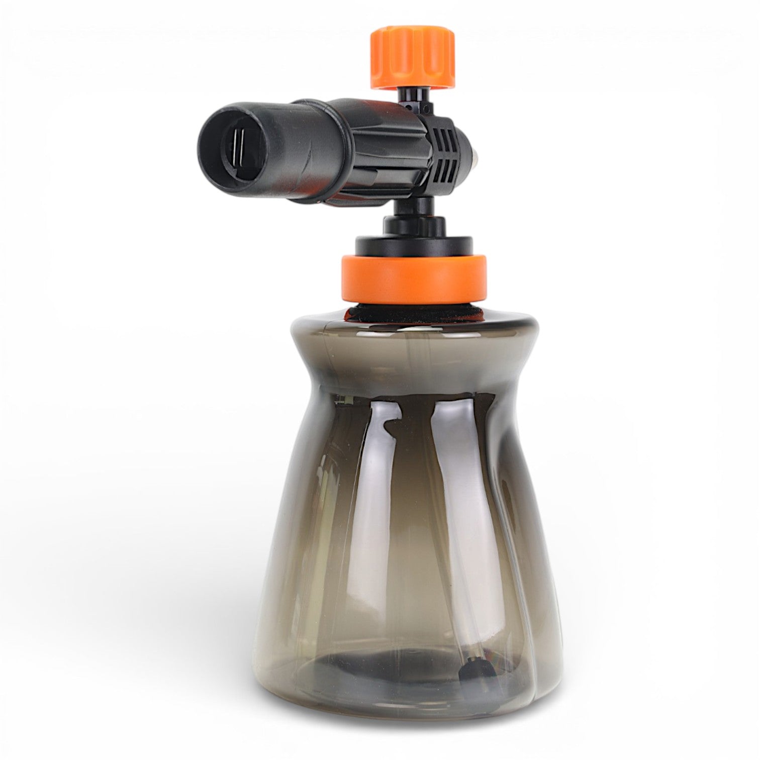 Snow Foam Lance with black nozzle and orange accents on a white background