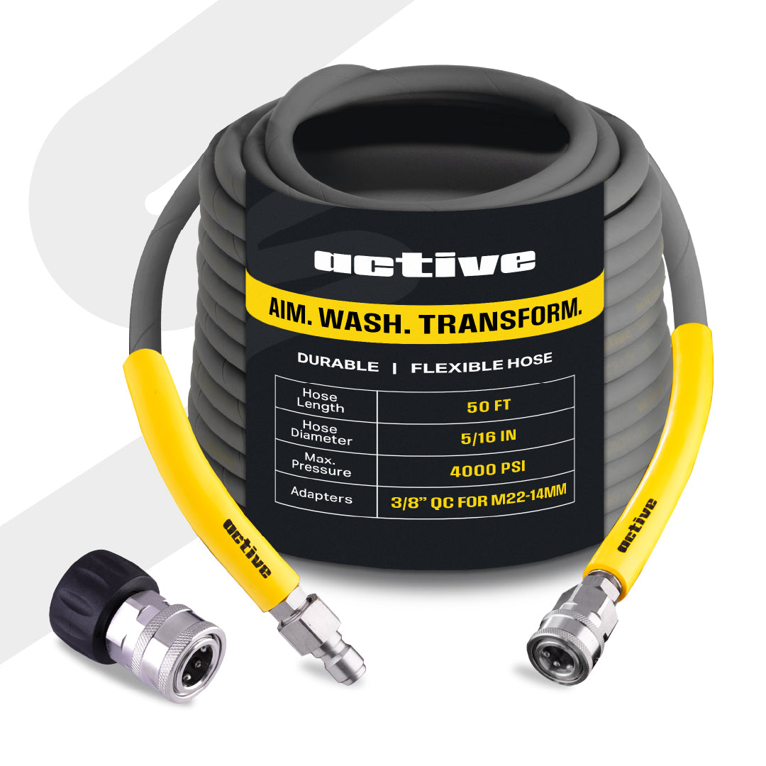Active™ 15M Rubber Pressure Washer Hose
