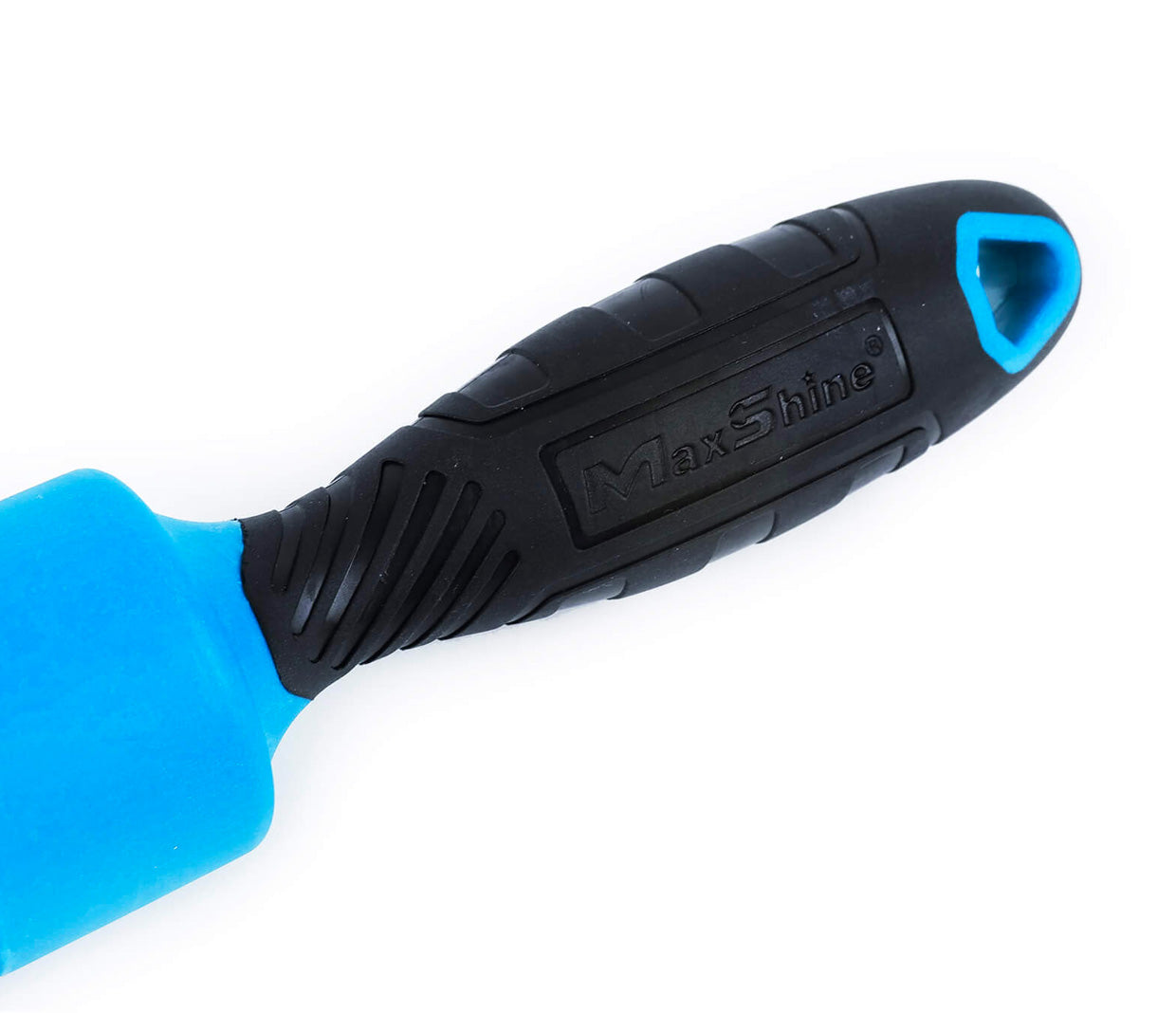 Maxshine Natural Boar's Hair Detailing Stubby Brush - Blue