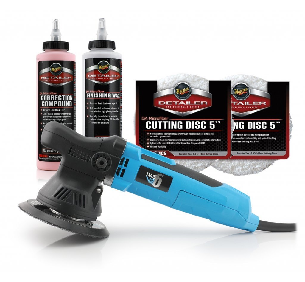 DAS 6 v2 Dual Action Polisher - Meguiars DA Microfiber Kit