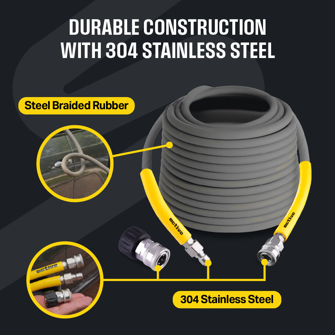 Active™ 15M Rubber Pressure Washer Hose