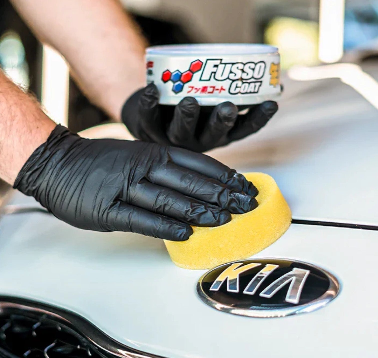 Soft99 Fusso Coat being applied