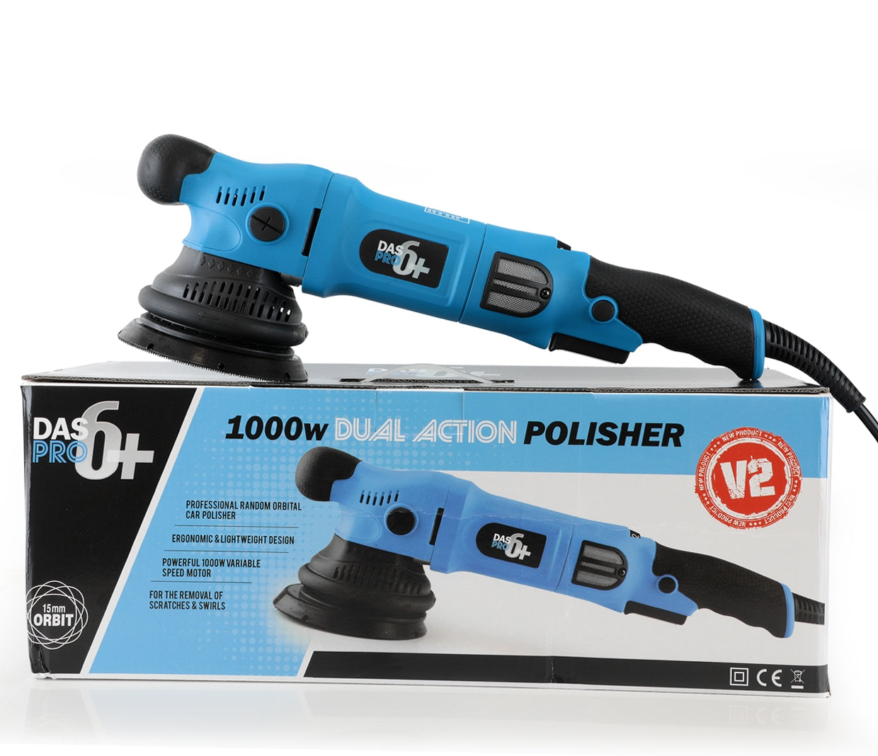DAS 6 Pro Plus 15mm Dual Action Polisher Meguiars Kit