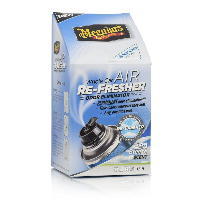 Meguiars Whole Car Air Re-Fresher Odor Eliminator Summer Breeze Scent
